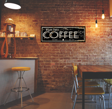 Custom Coffee Co. Stretched Canvas Sign