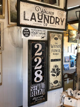 Custom Stretched Canvas Laundry Sign